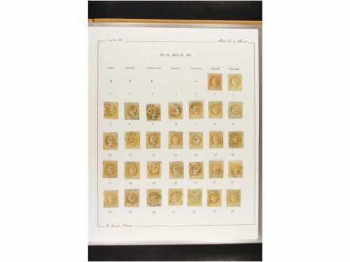 ° ESPAÑA. Ed. 52. 4 cuartos amarillo. CALENDARIO completo de