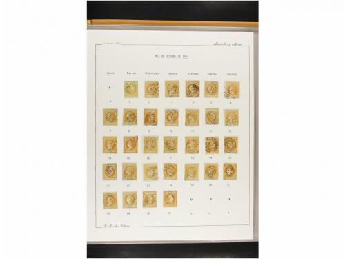 ° ESPAÑA. Ed. 52. 4 cuartos amarillo. CALENDARIO completo de