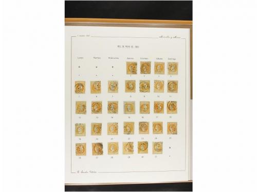 ° ESPAÑA. Ed. 52. 4 cuartos amarillo. CALENDARIO completo de