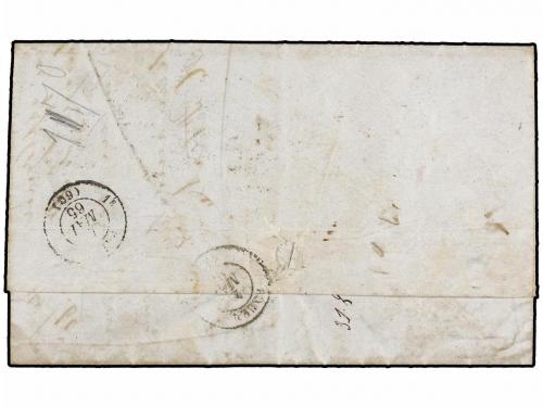 ✉ ALEMANIA ANTIGUOS ESTADOS: TOUR Y TAXIS. 1865. HAMBOURG to