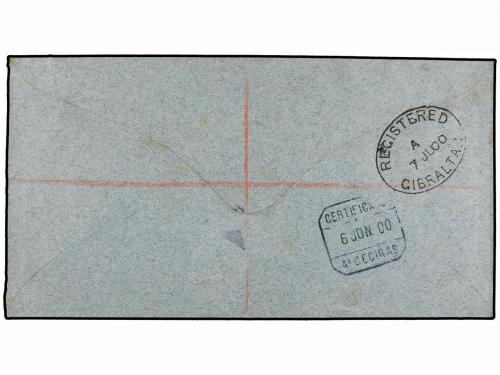 ✉ MARRUECOS ALEMAN. 1900. TANGER a GIBRALTAR. Serie completa