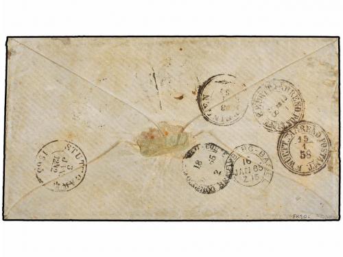 ✉ ALEMANIA ANTIGUOS ESTADOS: WURTEMBERG. 1865. BOPFINGEN (Al