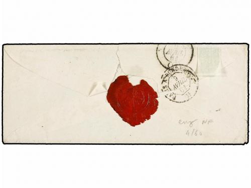 ✉ LEVANTE: CORREO FRANCES. 1861. BEYROUTH a FRANCIA. 20 cts.