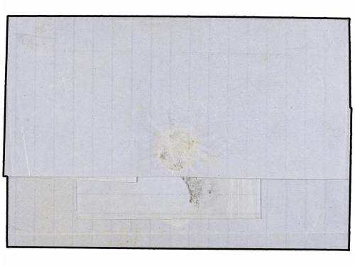 ✉ ARGENTINA. Sc. 1. 1858. CORRIENTES a BUENOS AIRES. 5 cts. 