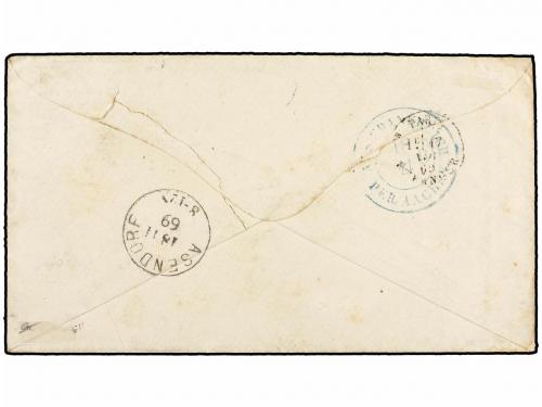 ✉ ARGENTINA. 1869. BUENOS AIRES a HANNOVER (Alemania). Fecha