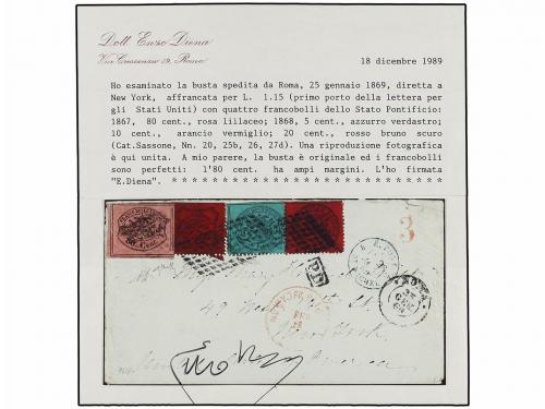 ✉ ITALIA ANTIGUOS ESTADOS: ESTADOS PONTIFICIOS. Sa. 20, 25b,