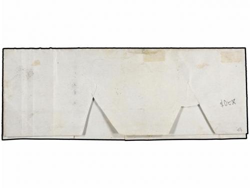 Δ MEXICO. Sc. 7, 9, 11. 1861. 1 real verde, 2 reales amarill