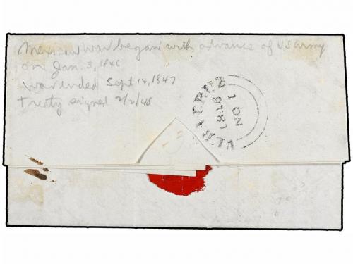 ✉ MEXICO. 1846 (28 Octubre). GUERRA CON USA. VALIJA DIPLOMÁT