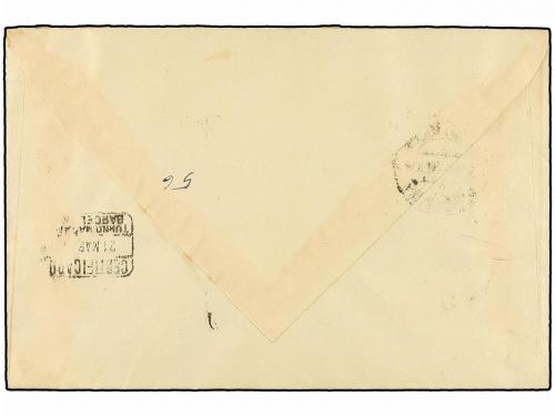 ✉ ESPAÑA. Ed. 889/91, 893. 1940. VITORIA a BARCELONA. 10 + 5