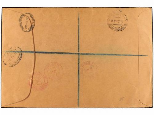 ✉ ERITREA. Sa. 6/14 (3). 1943. OCUPACIÓN BRITÁNICA. ASMARA (