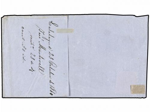 ✉ ESPAÑA. Ed. 53. 1860. FRONTAL. CALATAYUD a ALEMANIA. 12 cu