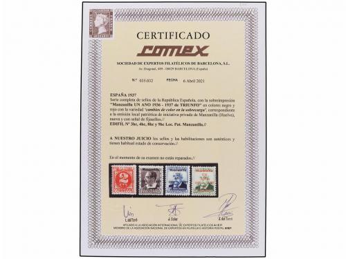 * ESPAÑA E. LOCALES PATRIOTICAS: MANZANILLA. Ed. 3/9hc. CAMB