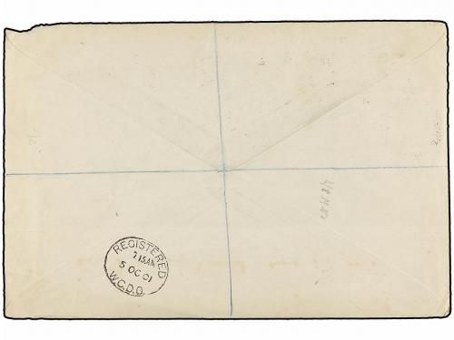 ✉ AFRICA DEL SUR: INGLESA. 1901. NATAL to LONDON. Spectacula