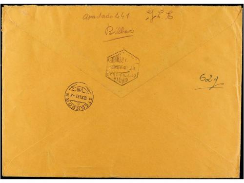 ✉ ESPAÑA. Ed. 880, 882/86, 904/11. 1940. BILBAO a SUIZA. Esp