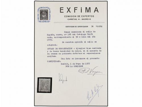 * ESPAÑA. Ed. 168. 50 cts. gris. Excelente centraje, MAGNÍFI