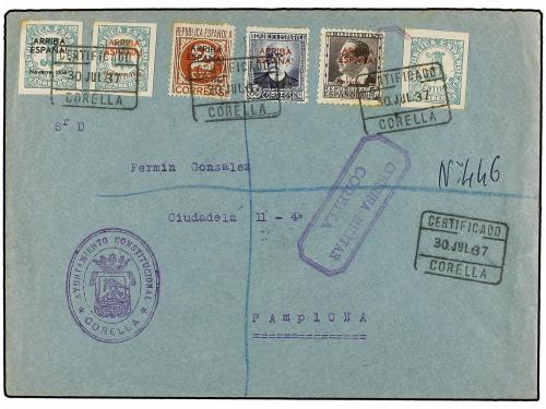 ✉ ESPAÑA E. LOCALES PATRIOTICAS: PAMPLONA. Ed. 6/9, 17. 1937