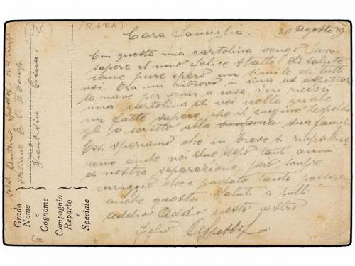 ✉ CHINA: OFICINAS POSTALES ITALIANAS. 1919 (30 Agosto). TIEN