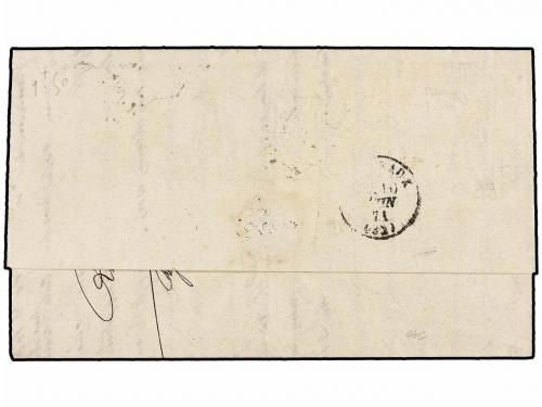 ✉ INDIA FRANCESA. 1871. PONDICHERY a FRANCIA. Circulada con 