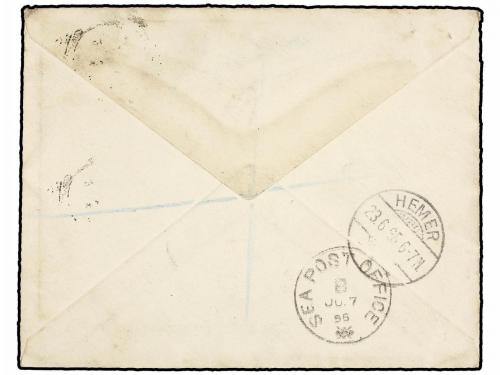 ✉ INDIA INGLESA. 1895. KATLICHERRA to GERMANY. 1 anna. Posta