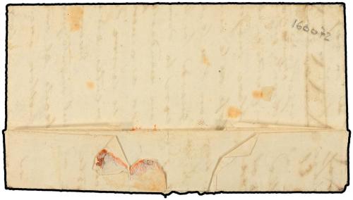 ✉ ESPAÑA. Ed. 48. SAN GARCIA a GERONA. 4 cuartos rojo, mat. 