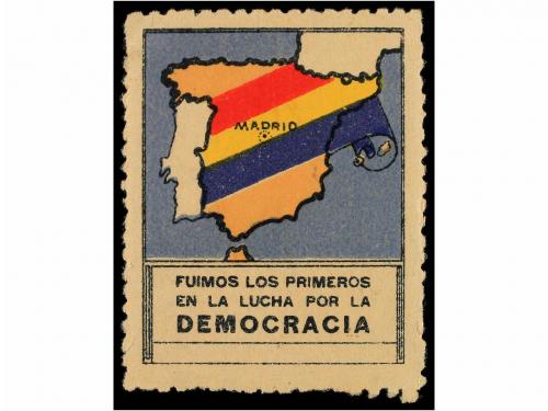 * ESPAÑA GUERRA CIVIL. MADRID. Sin valor multicolor. Fuimos 
