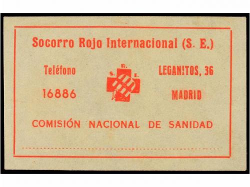 * ESPAÑA GUERRA CIVIL. MADRID. Sin valor. S.R.I. Comisión Na