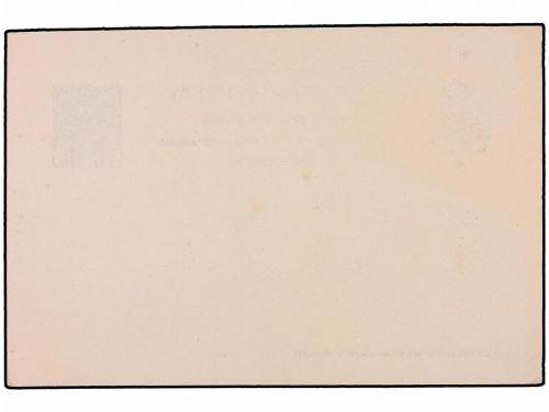 ✉ ESPAÑA ENTEROS POSTALES. Ed. 62. 25 cts. azul habilitado R