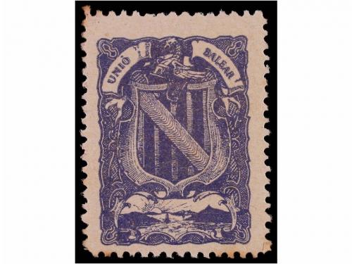 * ESPAÑA: VIÑETAS. UNIÓ BALEAR. Once viñetas en distintos co