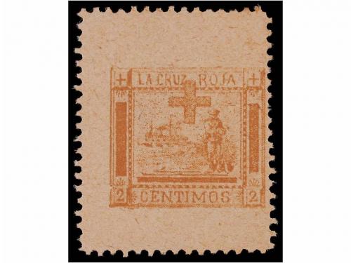 ESPAÑA: VIÑETAS. BARCELONA GUERRA DE CUBA. Cuatro sellos de 