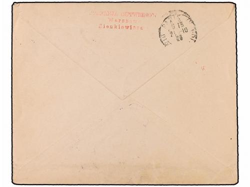 ✉ POLONIA. 1926 (19-X). VARSOVIA a PARÍS. BALLON POST. Circu