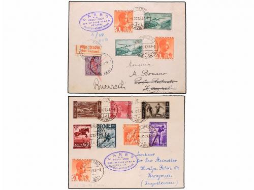 ✉ RUMANIA. 1937 (4/5-X). BUCAREST. FIRST FLIGHT. Vuelo Bucar