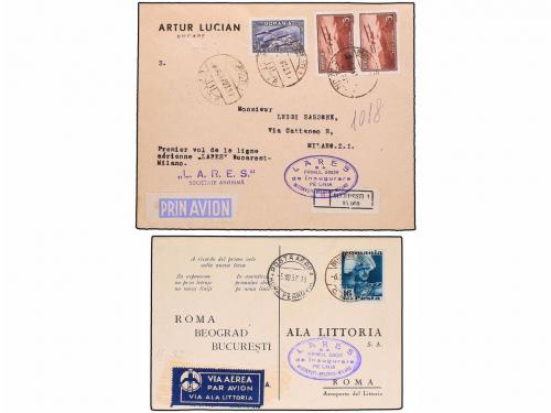 ✉ RUMANIA. 1937 (4/5-X). BUCAREST. FIRST FLIGHT. Vuelo Bucar