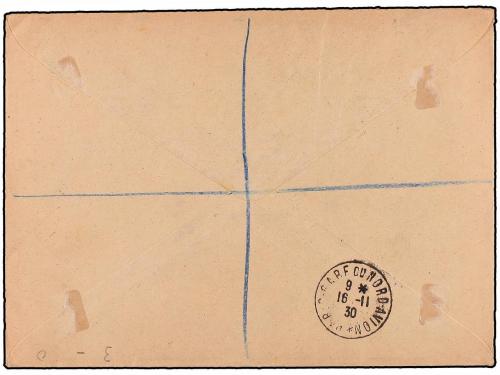 ✉ RUMANIA. Mi. 372/74Y (2). 1930. BUCAREST a INGLATERRA. Cir