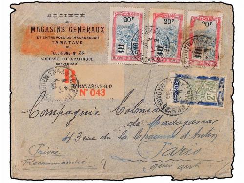 ✉ MADAGASCAR. 1930 (10-I). MADAGASCAR FRANCIA. CRASH COVER. 