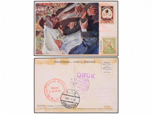 ✉ POLONIA. 1926 (19-X). VARSOVIA a KLESZCZELE. 5 gr. verde u