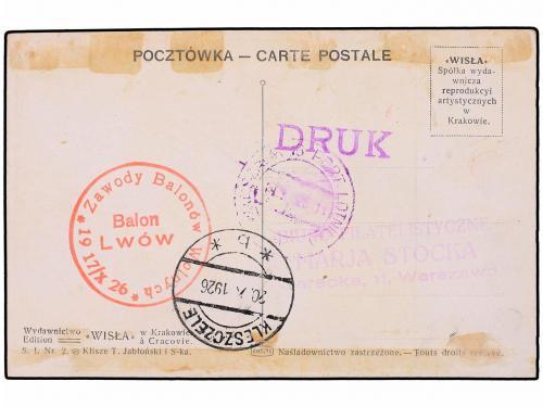 ✉ POLONIA. 1926 (19-X). VARSOVIA a KLESZCZELE. 5 gr. verde u