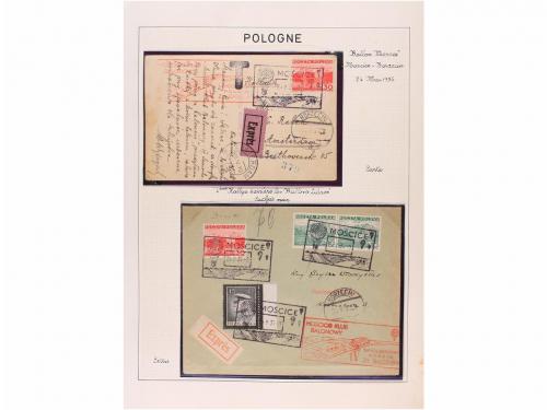 ✉ BELGICA. 1935. COUPE GORDON-BENNETT. Siete cartas circulad