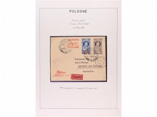 ✉ BELGICA. 1935. COUPE GORDON-BENNETT. Siete cartas circulad