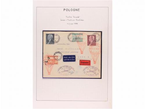 ✉ BELGICA. 1935. COUPE GORDON-BENNETT. Siete cartas circulad