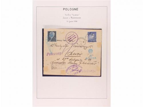 ✉ BELGICA. 1935. COUPE GORDON-BENNETT. Siete cartas circulad