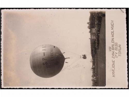 ✉ POLONIA. 1936-17-V). TORUN a WYRZYSK. BALLON POST. 5 gr. y