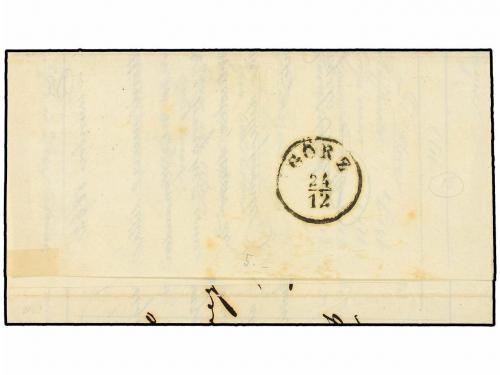 ✉ ITALIA ANTIGUOS ESTADOS: LOMBARDO-VENECIA. Sa. 28. 1862. V