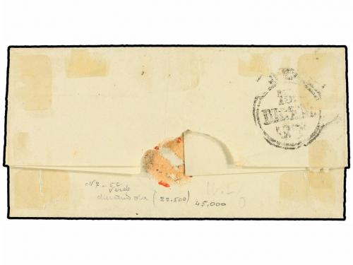 ✉ ITALIA ANTIGUOS ESTADOS: MODENA. Sa. 7. 1858. MIRANDOLA a 