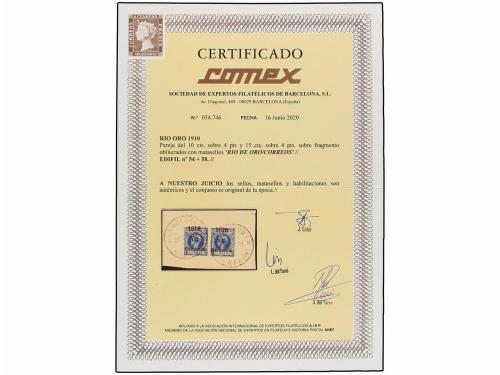 Δ COLONIAS ESPAÑOLAS: RIO DE ORO. Ed. 58hz (54+58). 10 cts. 