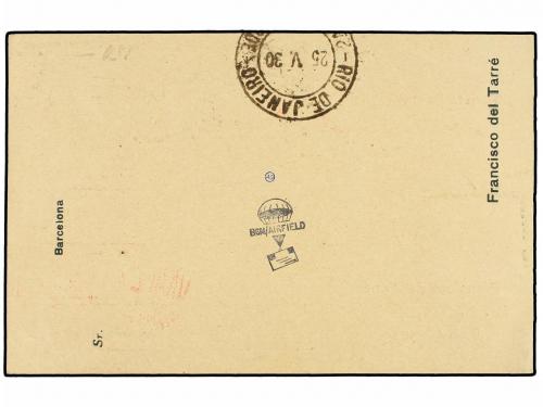 ✉ ESPAÑA. Ed. 488. 1930. BARCELONA a RÍO DE JANEIRO. 4 pts. 