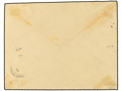 ✉ ETIOPIA. Sc. 81 (2), 82 (3). 1909. HARAR a FRANCIA. 1/2 pi