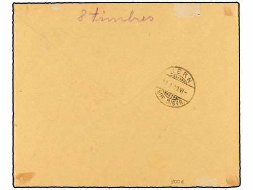 ✉ ETIOPIA. Sc. 80 (2), 81 (5), 82. 1909. ADDÍS ABEBA a SUIZA