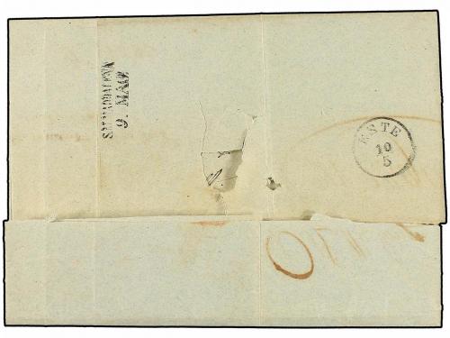 ✉ ITALIA ANTIGUOS ESTADOS: LOMBARDO-VENECIA. 1852. MASSA a E