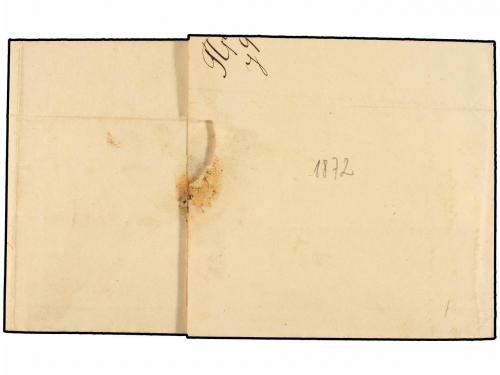 ✉ SERBIA. Mi. 12IB (2), 17IC (2). 1872. 10 pa. yellow brown 