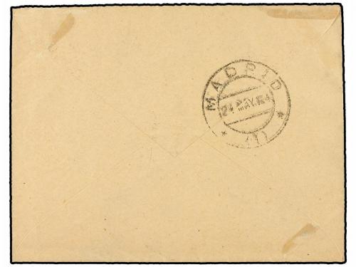 ✉ MARRUECOS. Ed. 62s. 1924. LARACHE a MADRID. 25 cts. azul, 